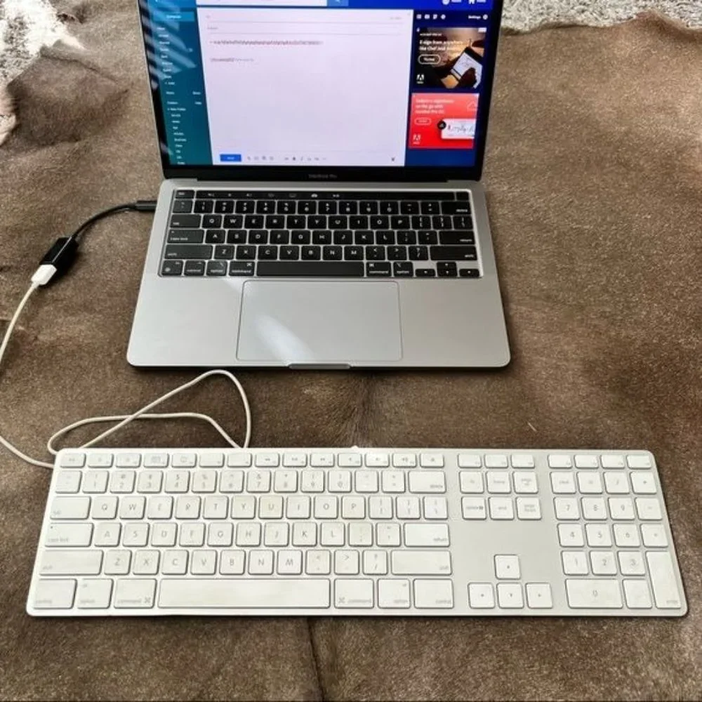 Apple A1243 Magic Wired Aluminum Number Pad Keyboard w/ USB Port MB110LL…